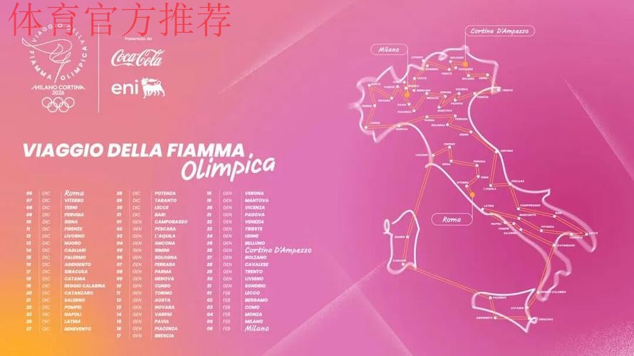米兰-科尔蒂纳冬奥会公布火炬传递完整路线